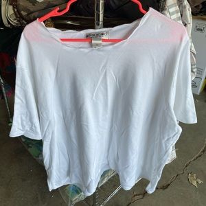 White staple shirt